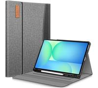 FINTIE Case for Samsung Galaxy Tab S10 FE Plus 13.1 Inch 2025 Model (SM-X620/X626) with Built-in S Pen Holder, Multiple Angle Portfolio Business Cover with Pocket Auto Sleep/Wake, Grey