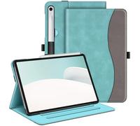 FINTIE Case for Samsung Galaxy Tab S9 FE 10.9 Inch/Galaxy Tab S9 11 Inch 2023, Multi-Angle Viewing Protective Cover with Pocket, Auto Sleep/Wake, Denim Turquoise