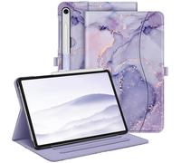 FINTIE Case for Samsung Galaxy Tab S10 FE 2025/ S9 FE 10.9 Inch/ S9 11 Inch 2023, Multi-Angle Viewing Protective Cover with Pocket, Auto Sleep/Wake, Lilac Marble