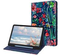 Fintie Case for Samsung Galaxy Tab S6 Lite 10.4 2022/2020 SM-P610/P613/P615/P619, Soft TPU Back Case Protective Case with S Pen Holder and Document Slots, Jungle Night