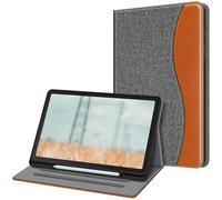 FINTIE Case for Samsung Galaxy Tab S6 Lite 10.4 Inch 2024/2022/ 2020 with S Pen Holder, Multi-Angle Viewing Soft TPU Back Cover with Pocket Auto Wake/Sleep, Denim Grey