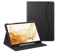 FINTIE Case for Samsung Galaxy Tab S7 FE 2021 / S7 Plus 2020 / S8 Plus 2022/12.4 inch Tablet with S Pen Holder, Multi-Angle Viewing Stand Cover with Pocket, Auto Sleep Wake, Black