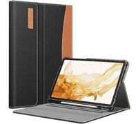 Fintie Case for Samsung Galaxy Tab S8 Plus 2022/S7 FE 2021/S7 Plus 2020 12.4 Inch with S Pen Holder, Multiple Angle Portfolio Cover with Pocket Auto Sleep/Wake, Black