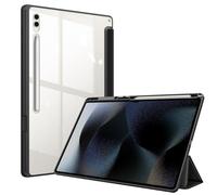 FINTIE Case for Samsung Galaxy Tab S8 Ultra 14.6 inch 2022 (Model SM-X900/X906) with S Pen Holder, Multi-Angle Viewing Rugged Soft TPU Back Cover with Auto Sleep/Wake, Black