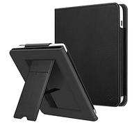Fintie Case for Tolino Vision Color (2024)/Vision 6 (2021) & Kobo Libra Colour (2024)/Libra 2 (2021) 7 Inch - Kickstand Case with Card Slot Wrist Strap and Auto Sleep/Wake, Black