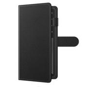 Fintie Checkbook Cover for Personal Checkbook, RFID Blocking Big Capacity Standard Register Duplicate Checks with Pen Holder, Cards Slots, Black, 7 x 3.8 inches