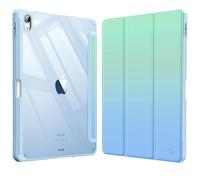 FINTIE Hybrid Case for iPad Air 11 Inch M4 (2026)/M3 (2025)/M2 (2024), iPad Air 5th/4th Generation (2022/2020) 10.9 Inch - Shockproof Slim Clear Acrylic Cover with Pencil Holder, Seaside Ombre