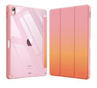 FINTIE Hybrid Case for iPad Air 11 Inch M4 (2026)/M3 (2025)/M2 (2024), iPad Air 5th/4th Generation (2022/2020) 10.9 Inch - Shockproof Slim Clear Acrylic Cover with Pencil Holder, Sunset Ombre