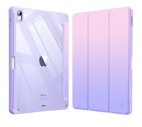 FINTIE Clear Case for iPad Air 11 Inch & iPad Air 5th/4th Generation 10.9" | Hybrid Slim Design, Shockproof Cover with Transparent Back Shell & Pencil Holder, Viewing & Typing Angles, Fantasy Ombre
