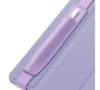 Fintie Detachable Pencil Holder with Elastic Strap for iPad Case - Elastic Pencil Case Compatible with Apple Pencil Pro, Apple Pencil (USB-C / 1st/2nd Generation) and Other Stylus Same Size, Purple