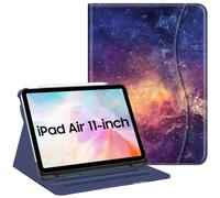 FINTIE Case for iPad Air 11 Inch (2025/2024) M3/M2, iPad Air 5th / 4th Generation (2022/2020) - [Multi-Angle Viewing] Folio Stand Protective Cover with Pencil Holder & Pocket, Galaxy