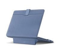 Fintie Folio Sleeve Case for MacBook Neo 13 Inch A3404 2026, Indigo | Foldable Stand, Document Pocket, Magnetic Closure, Clear Frame, PU Leather Cover