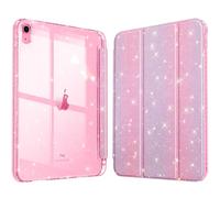FINTIE Glitter Case for iPad (A16) 11th Generation 11 Inch (2025), iPad 10th Generation 10.9 Inch (2022) - [Built-in Pencil Holder] Sparkly Cover with Shiny Back Shell, Auto Wake/Sleep, Fantacy Ombre