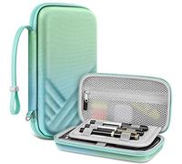 Fintie Graphing Calculator Carrying Case for Texas Instruments TI-Nspire CX II CAS/Tl-Nspire-CX-ll, TI-84 Plus/CE Color Graphing Calculators with Mesh Pockets, Pen Slots, Seaside Ombre