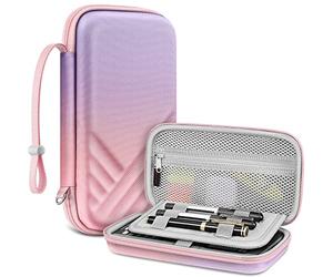 Fintie Graphing Calculator Carrying Case for Texas Instruments TI-Nspire CX II CAS/Tl-Nspire-CX-ll, TI-84 Plus/CE Color Graphing Calculators with Mesh Pockets, Pen Slots (Pink)