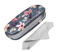 FINTIE Hard Shell Glasses Case for Women Men - Fashion Reading Eyeglasses Case Protective Spectacle Cases with Cleaning Cloth