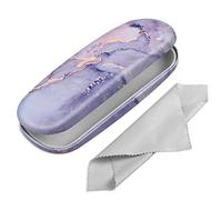 FINTIE Hard Shell Glasses Case for Women Men - Fashion Reading Eyeglasses Case Protective Spectacle Cases with Cleaning Cloth