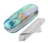 FINTIE Hard Shell Glasses Case for Women Men - Fashion Reading Eyeglasses Case Protective Spectacle Cases with Cleaning Cloth