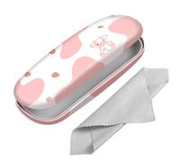 FINTIE Hard Shell Glasses Case for Women Men - Fashion Reading Eyeglasses Case Protective Spectacle Cases with Cleaning Cloth