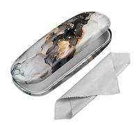 FINTIE Hard Shell Glasses Case for Women Men - Fashion Reading Eyeglasses Case Protective Spectacle Cases with Cleaning Cloth