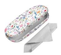 FINTIE Hard Shell Glasses Case for Women Men - Fashion Reading Eyeglasses Case Protective Spectacle Cases with Cleaning Cloth