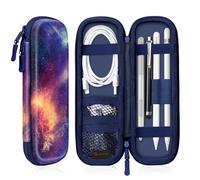 Fintie Holder Case for Apple Pencil Pro & 1st/2nd Gen, PU Leather Carrying Bag Sleeve Compatible with Apple Pen, USB Cable, Samsung Stylus, Galaxy