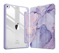 FINTIE Hybrid Case Compatible with iPad Mini 5th Generation (2019) / iPad Mini 4th Generation (2015) 7.9 inch - Slim Shockproof Cover with Clear Back, Auto Wake/Sleep, (Z-Lilac Purple)