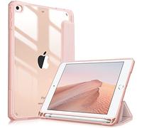 FINTIE Hybrid Case Compatible with iPad Mini 5th Generation (2019) / iPad Mini 4th Generation (2015) 7.9 inch - Slim Shockproof Cover with Clear Back, Auto Wake/Sleep, Rose Gold