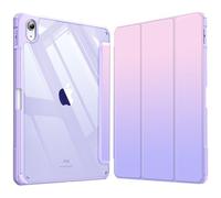 FINTIE Hybrid Case for iPad (A16) 11th Gen 11-inch (2025) & iPad 10th Gen 10.9-inch (2022) - Shockproof Clear Acrylic Back with TPU Frame, Built-in Pencil Holder, Auto Wake/Sleep, Fantasy Ombre