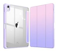 FINTIE Hybrid Case for iPad (A16) 11th Generation 11 Inch (2025), iPad 10th Generation 10.9 Inch (2022) - [Ultra Slim] Shockproof Clear Cover w/Built-in Pencil Holder, Auto Wake/Sleep, Fantasy Ombre