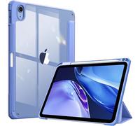 FINTIE Hybrid Case for iPad (A16) 11th Generation 11 Inch (2025), iPad 10th Generation 10.9 Inch (2022) - [Ultra Slim] Shockproof Clear Cover w/Built-in Pencil Holder, Auto Wake/Sleep, Ultramarine