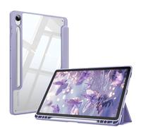 FINTIE Hybrid Slim Case for Samsung Galaxy Tab S10 FE 2025/ S9 FE 10.9 Inch/ S9 11 Inch 2023 with S Pen Holder, Shockproof Cover with Clear Back Shell, Auto Wake/Sleep, Lilac Purple