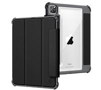 FINTIE Hybrid Rugged Case for iPad Pro 11-inch (3rd Generation) 2021 - Military Drop Tested Heavy Duty Protective Clear Cover with Pencil Holder, Also Fit iPad Pro 11 inch 2nd Gen 2020, Black