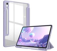 FINTIE Hybrid Slim Case for Samsung Galaxy Tab S10 FE 2025/ S9 FE 10.9 Inch/ S9 11 Inch 2023 with S Pen Holder, Shockproof Cover with Clear Back Shell, Auto Wake/Sleep, Lilac Purple
