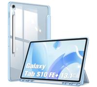 FINTIE Hybrid Slim Case for Samsung Galaxy Tab S10 FE Plus 13.1 Inch 2025 Model (SM-X620/X626) with S Pen Holder, Shockproof Cover with Clear Transparent Back Shell, Auto Wake/Sleep, Sky Blue
