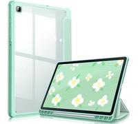 Fintie Hybrid Slim Case for Samsung Galaxy Tab S6 Lite 10.4 Inch 2024/2022/2020 with S Pen Holder, Shockproof Transparent Back Cover, Green