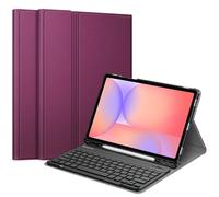 FINTIE Keyboard Case for Samsung Galaxy Tab S10 Lite/ S10 FE/ S9 FE 5G 10.9 Inch/Tab S9 11 Inch with S Pen Holder, Slim Stand Cover Detachable Wireless Bluetooth Keyboard, Purple