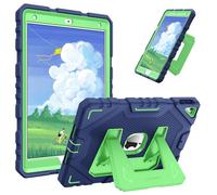 FINTIE Kids Case for iPad 9th / 8th / 7th Generation (2021/2020/2019) 10.2 inch, Fully-Body Rugged Heavy Duty Shockproof Protective Case w/Built-in Kickstand for Boys & Girls, Navy-Green