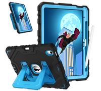 FINTIE Kids Case for iPad (A16) 11th Generation 11 Inch (2025), iPad 10th Generation 10.9 Inch (2022), Fully-Body Rugged Heavy Duty Shockproof Kiddie Case Built-in Stand for Boys & Girls, Black-Blue