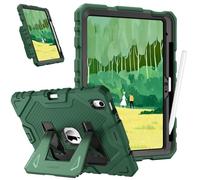FINTIE Kids Case for iPad (A16) 11th Generation 11 Inch (2025), iPad 10th Generation 10.9 Inch (2022), Fully-Body Rugged Heavy Duty Shockproof Kiddie Case Built-in Stand for Boys & Girls, Black-Green