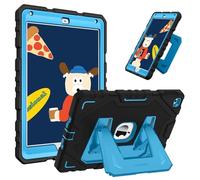 FINTIE Kids Case for iPad 6th / 5th Generation (2018/2017, 9.7 Inch), iPad Air 2 (9.7 Inch), Fully-Body Rugged Heavy Duty Shockproof Protective Case with Built-in Kickstand for Boys Girls, Blue