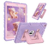 FINTIE Kids Case for iPad 6th / 5th Generation (2018/2017, 9.7 Inch), iPad Air 2 (9.7 Inch), Fully-Body Rugged Heavy Duty Shockproof Protective Case with Built-in Kickstand for Boys Girls, Purple