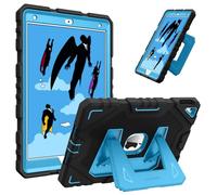 FINTIE Kids Case for iPad 9th / 8th / 7th Generation (2021/2020/2019) 10.2 inch, Fully-Body Rugged Heavy Duty Shockproof Protective Case w/Built-in Kickstand for Boys & Girls, Black-Blue