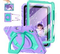 FINTIE Kids Case for iPad A16 11th Gen 11 Inch & iPad 10th Gen 10.9 Inch (Purple/Green)