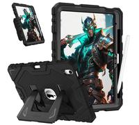FINTIE Kids Case for iPad (A16) 11th Generation 11 Inch (2025), iPad 10th Generation 10.9 Inch (2022), Fully-Body Rugged Heavy Duty Shockproof Kiddie Case Built-in Stand for Boys & Girls, Black