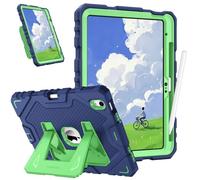 FINTIE Kids Case for iPad (A16) 11th Generation 11 Inch (2025), iPad 10th Generation 10.9 Inch (2022), Fully-Body Rugged Heavy Duty Shockproof Kiddie Case Built-in Stand for Boys & Girls, Navy-Green