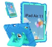 FINTIE Case for iPad Air 11 inch (2025/2024) M3/M2, iPad Air 5th/4th Generation (2022-2020), Fully-Body Rugged Heavy Duty Shockproof Protective Case with Built-in Stand for Kids Boys & Girls, Blue