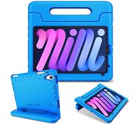 Fintie Kids Case for iPad Mini 7 (A17 Pro, 7th Generation) 2024 / iPad Mini 6 (6th Gen) 8.3 Inch - Lightweight Shockproof [Kids Friendly] Handle Stand Case, with Pencil Holder, Blue