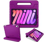 Fintie Kids Case for iPad Mini 7 (A17 Pro, 7th Generation) 2024 / iPad Mini 6 (6th Gen) 8.3 Inch - Lightweight Shockproof [Kids Friendly] Handle Stand Case, with Pencil Holder, Purple