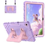 FINTIE Kids Friendly Case for Samsung Galaxy Tab A11+ Plus/ A9+ Plus 11" | Fully-Body Rugged Heavy Duty Shockproof Protective Case with Kickstand & Shoulder Strap, Purple